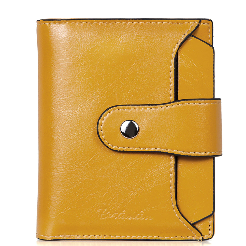 BOSTANTEN Women Leather Wallet RFID Blocking Small Bifold Zipper
