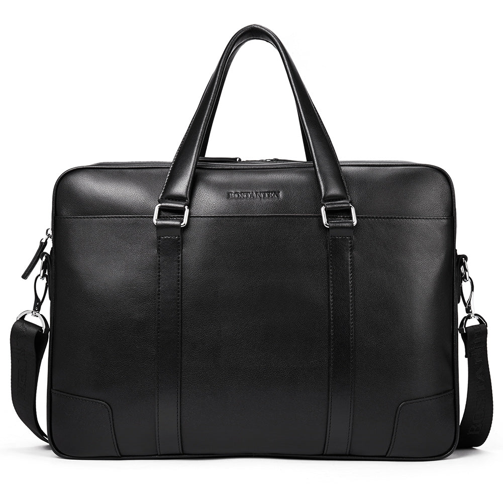 BOSTANTEN Leather Laptop Briefcase Best Work Bags Computer Bag for Men