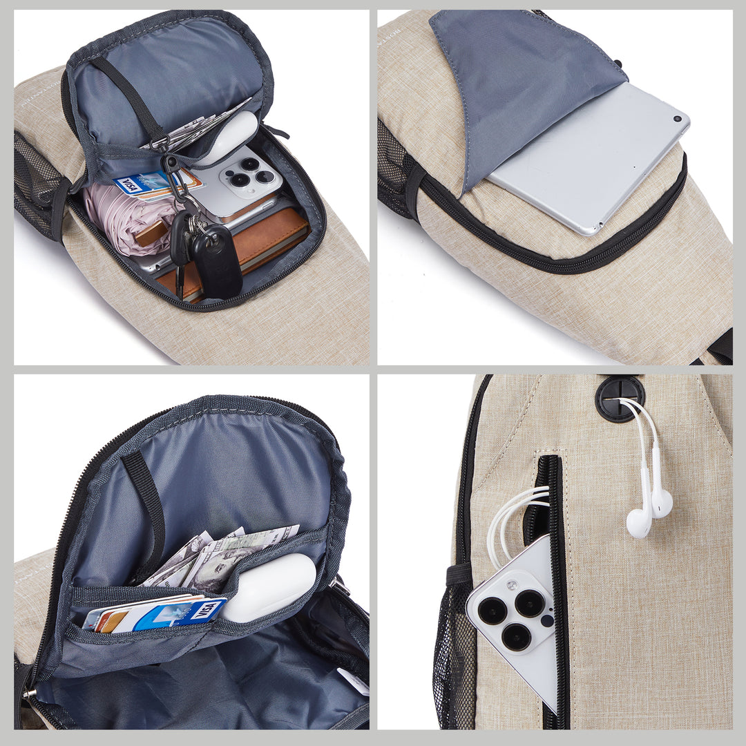 Nova Sling Bag with Cell Phone Security Organizer