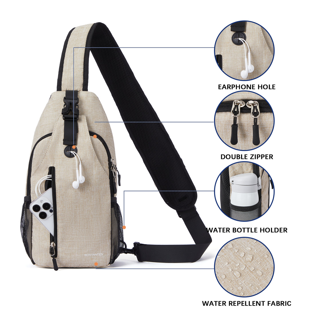 Nova Sling Bag with Cell Phone Security Organizer