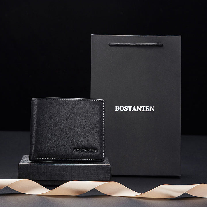 BOSTANTEN Men's Genuine Leather Wallet