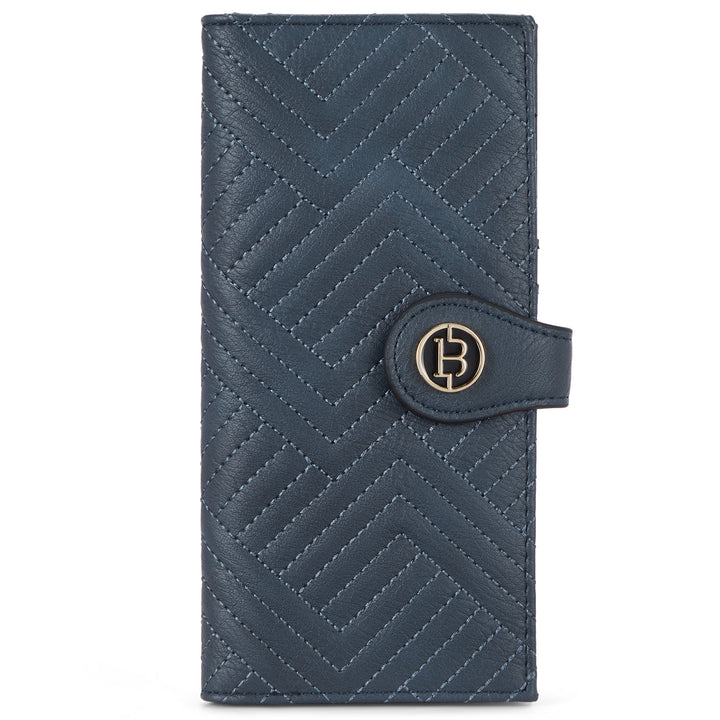 Luna Slim Quilted Leather Bifold Card Wallet