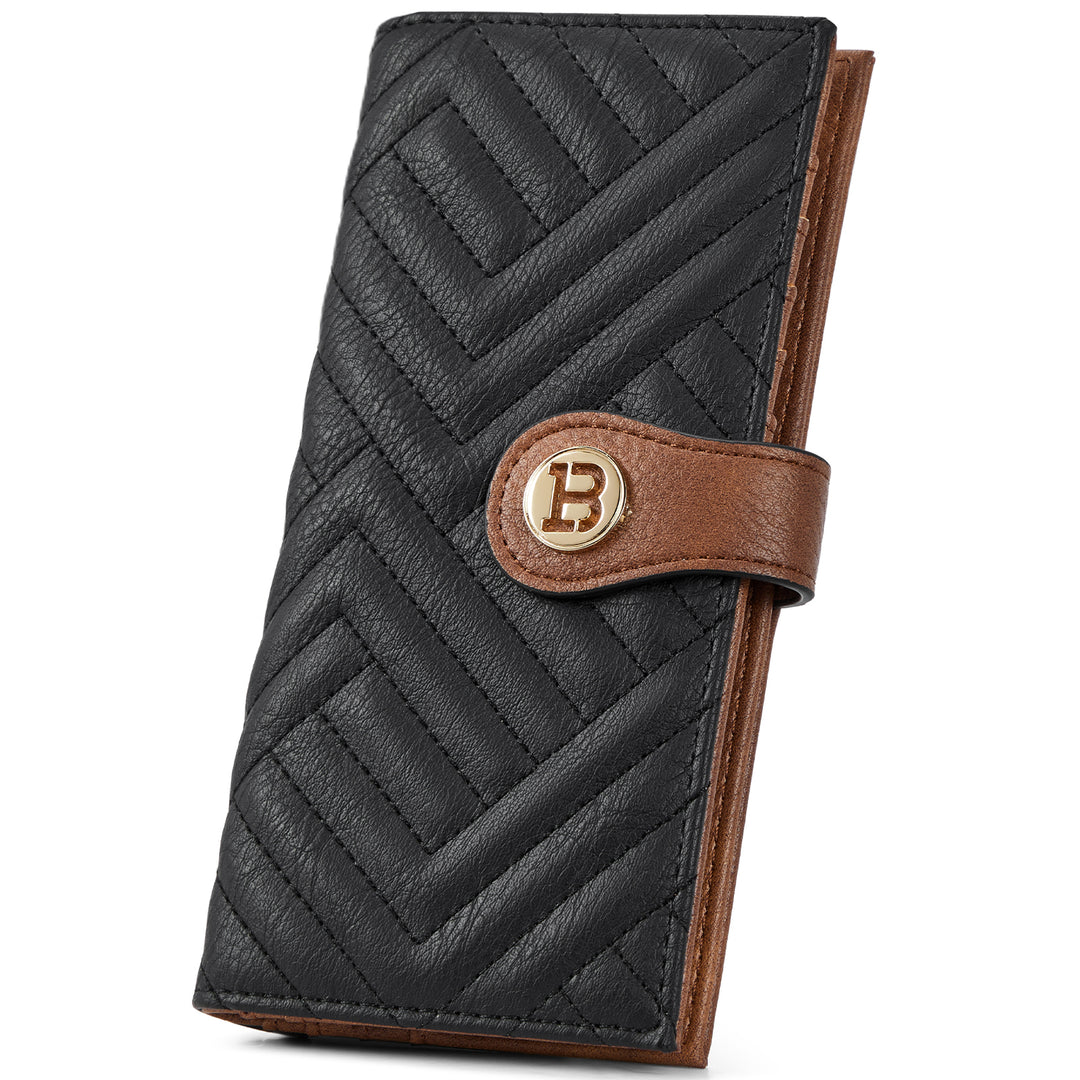 Luna Slim Quilted Leather Bifold Card Wallet