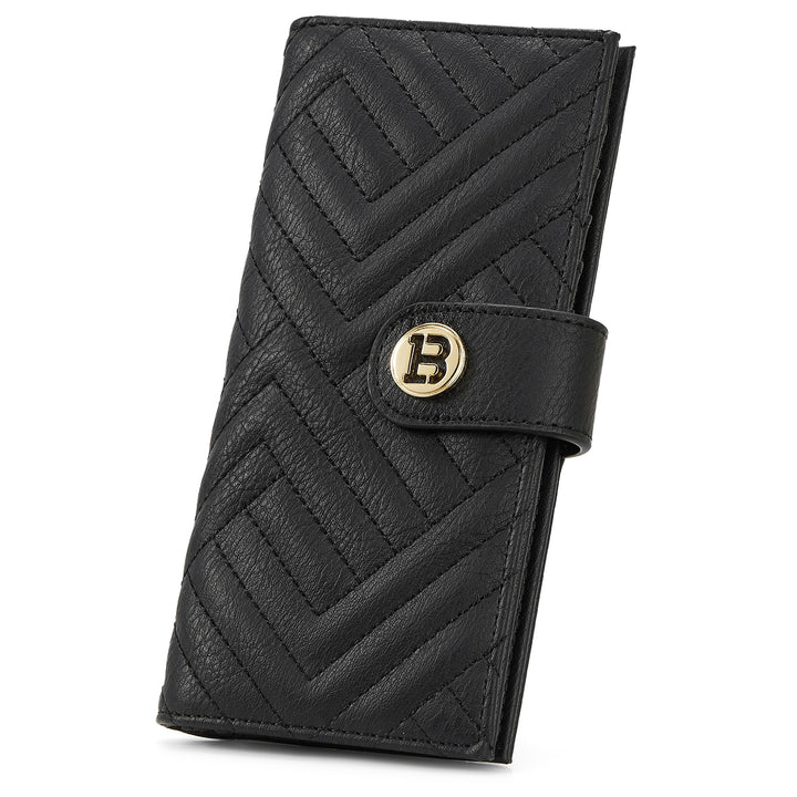 Luna Slim Quilted Leather Bifold Card Wallet