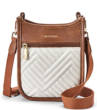 Quilted Leather Crossbody Phone Purse