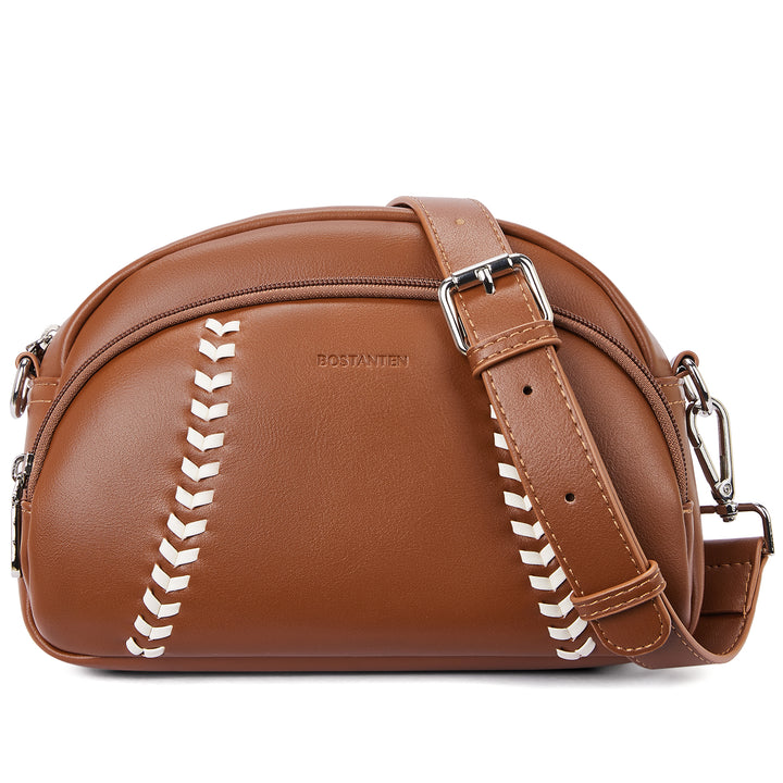 Harper Jones Baseball Stitch Crossbody – Sporty Elegance with a Playful Touch