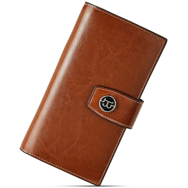 Lomy RFID Genuine Leather Wallet — Checkbook