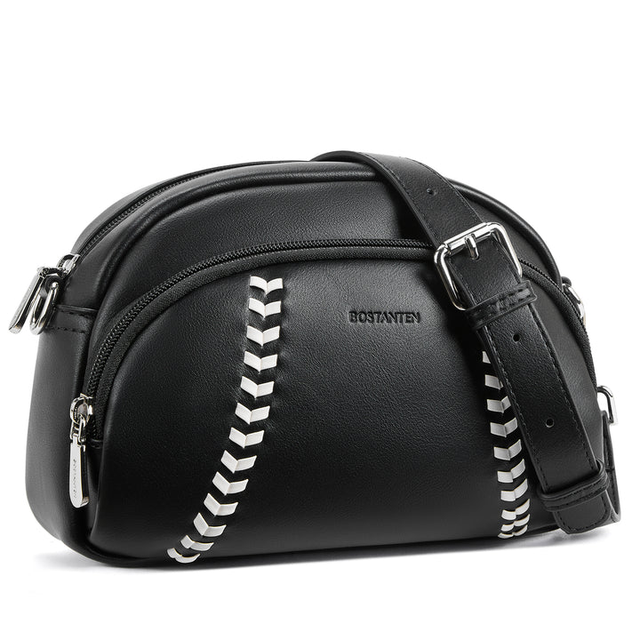 Harper Jones Baseball Stitch Crossbody – Sporty Elegance with a Playful Touch