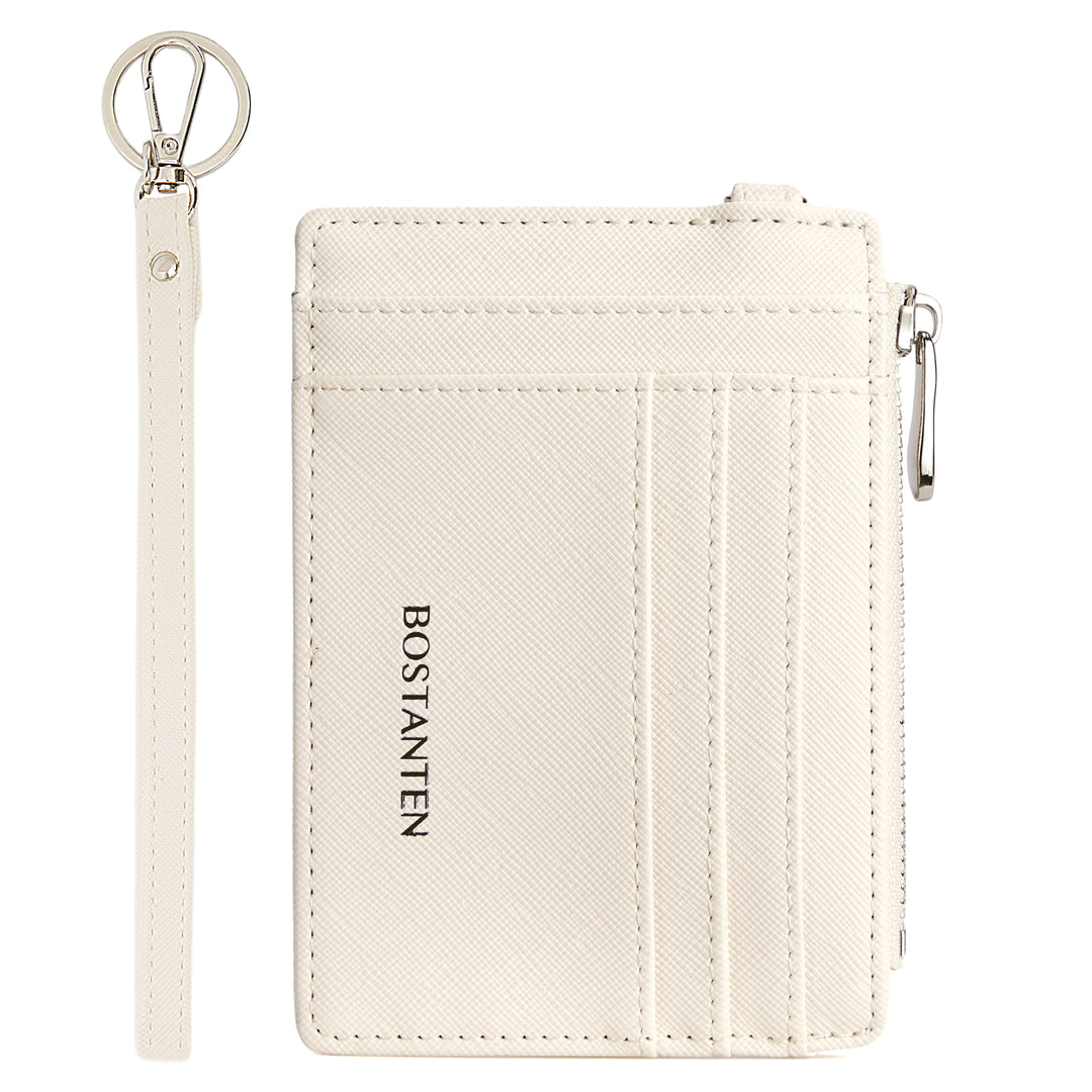 Lomy Slim Wristlet Keychain Wallet With Zipper Pocket