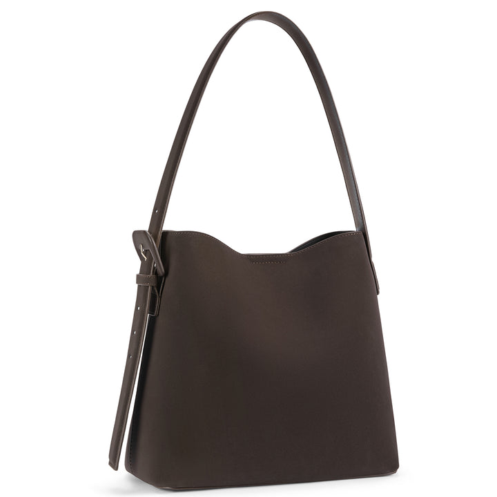 Lotty Soft Leather Chic Bucket Bag