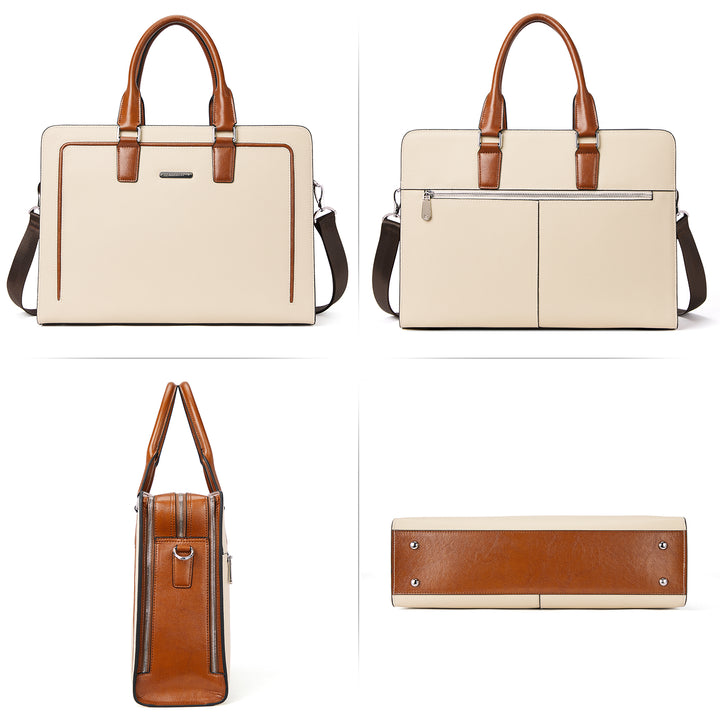 Carol  Designer Briefcase For Women — Italian Leather