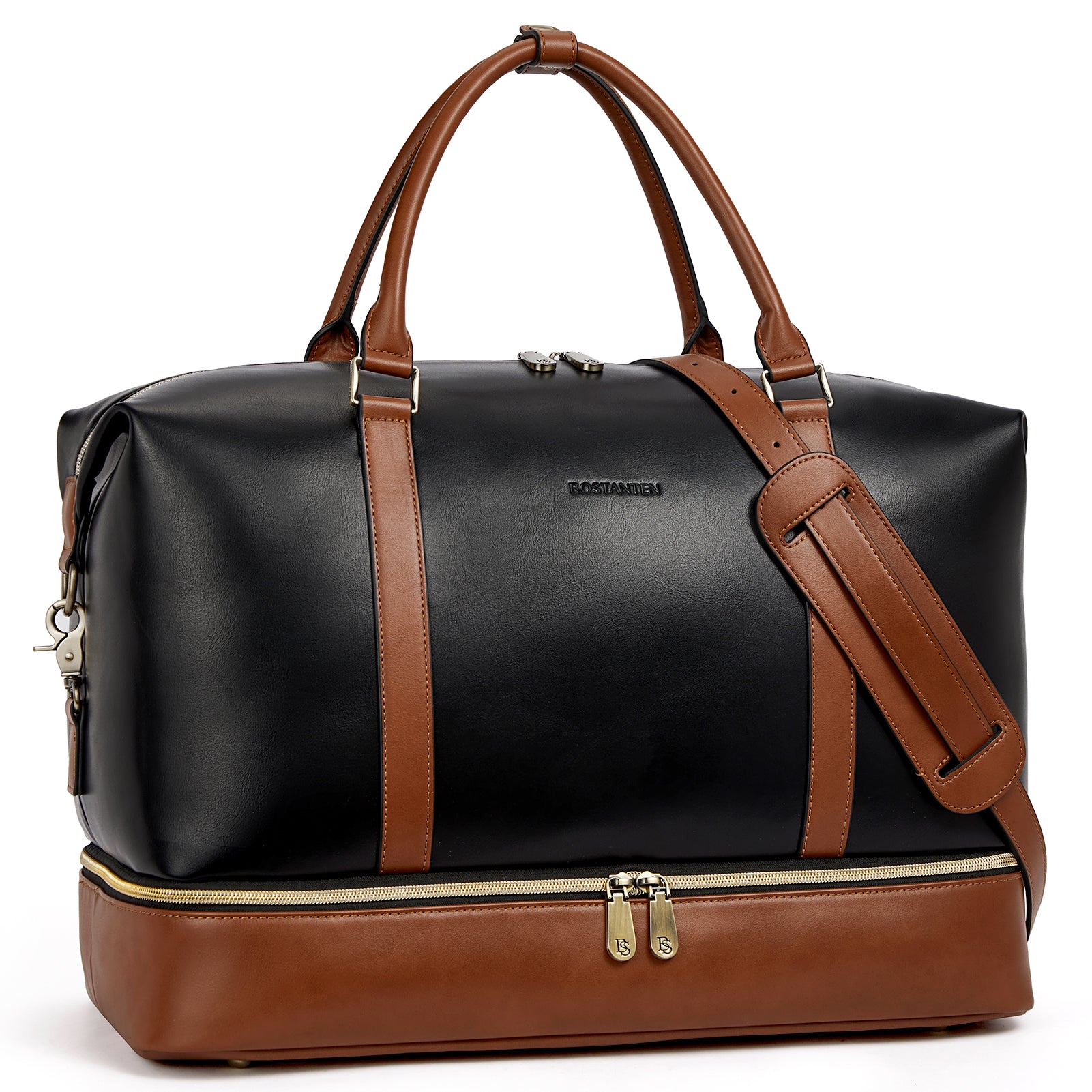 Leather weekend clearance bag ladies