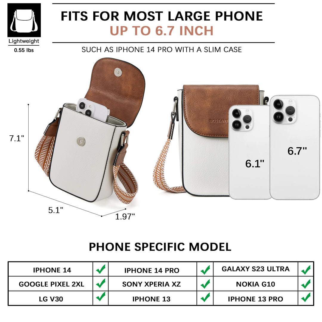 Phone Crossbody Bag - Magnetic Front Flap