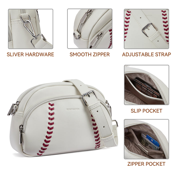 Harper Jones Baseball Stitch Crossbody – Baseball Fans Gifts