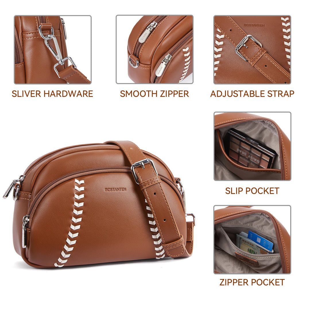 Harper Jones Baseball Stitch Crossbody – Baseball Fans Gifts