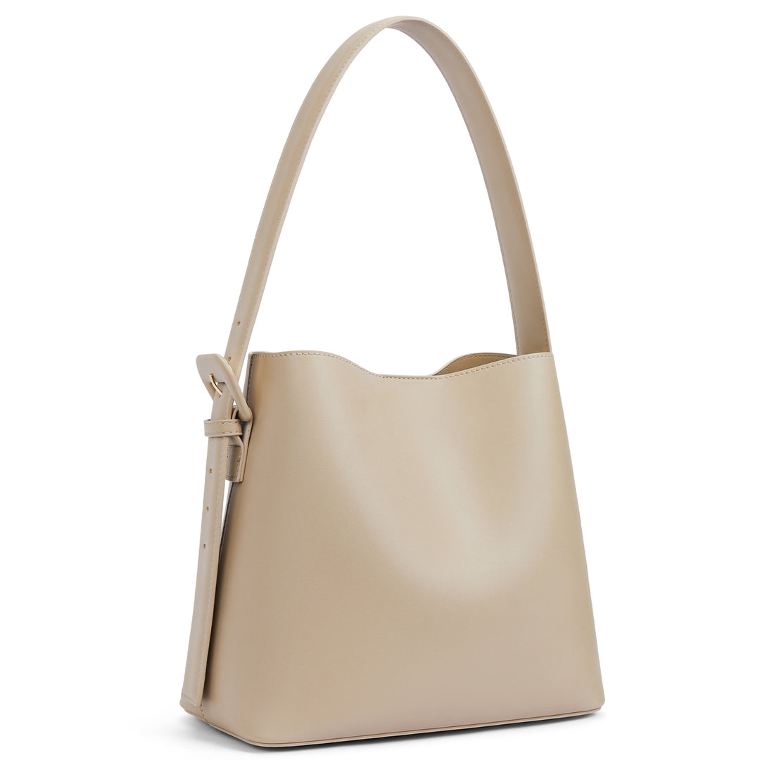 Lotty Soft Leather Chic Bucket Bag