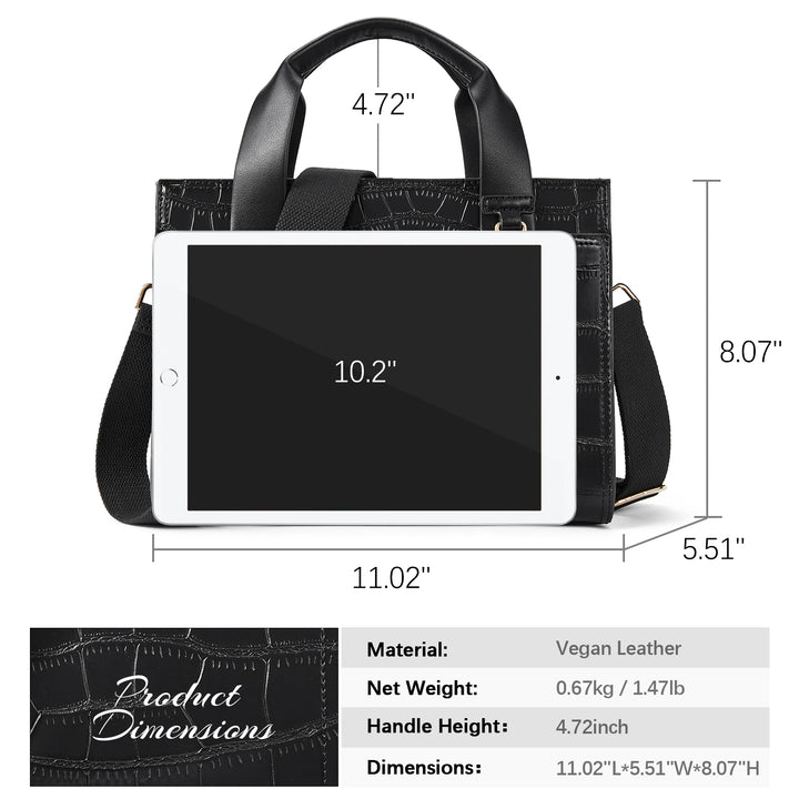 Nevin 11'' Ledertasche - Vielseitige Umhängetasche