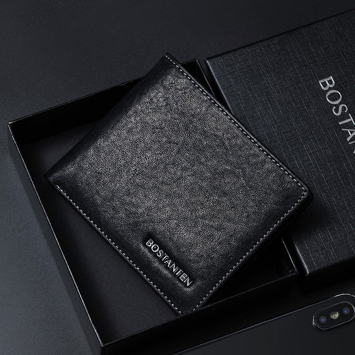 BOSTANTEN Men's Genuine Leather Wallet