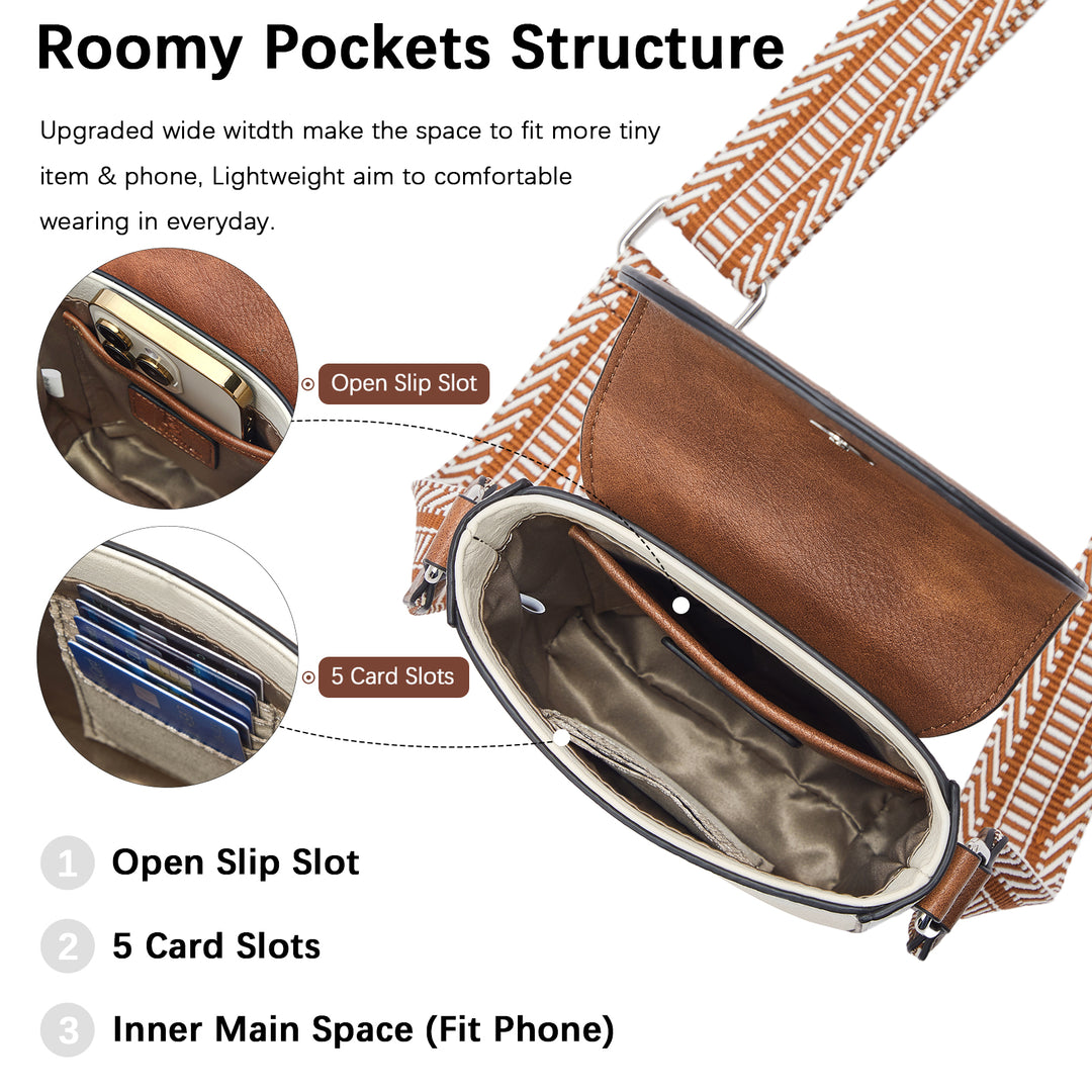 Umhängetasche fürs Telefon – Magnetische Frontklappe