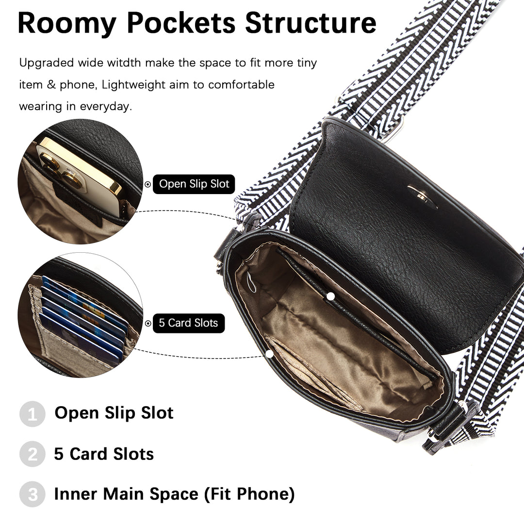 Phone Crossbody Bag - Magnetic Front Flap