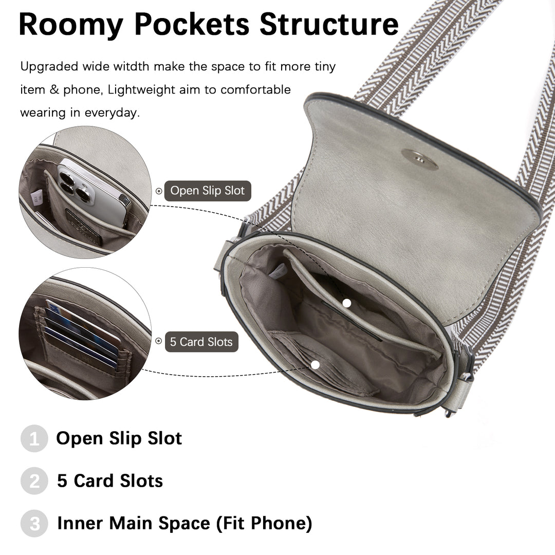 Phone Crossbody Bag - Magnetic Front Flap