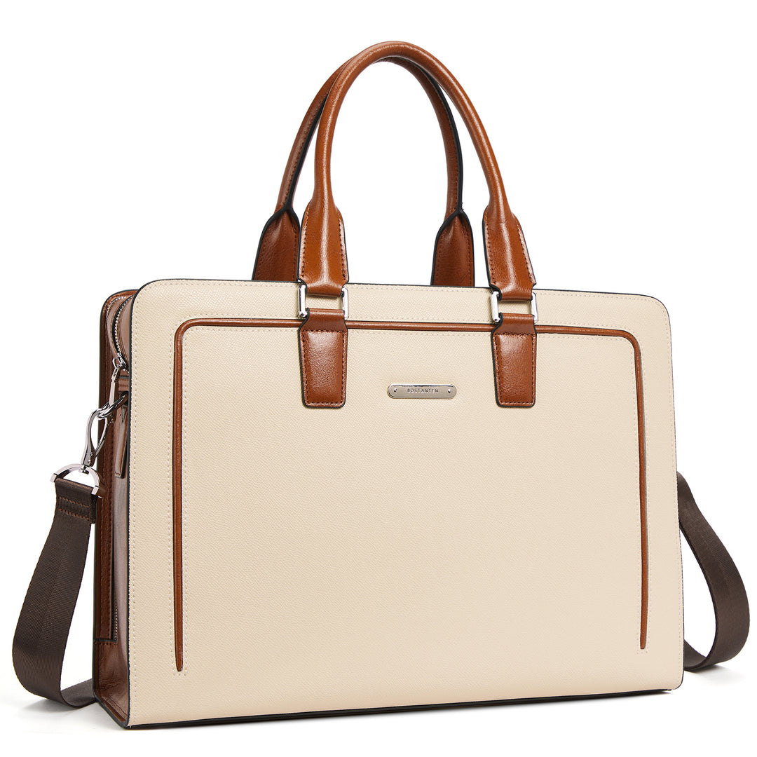 Carol  Designer Briefcase For Women — Italian Leather