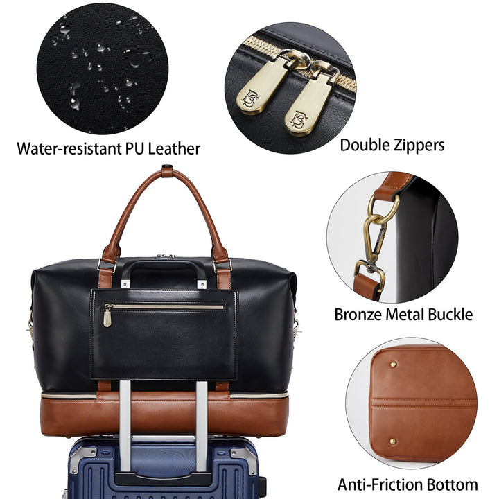 Judea Leather Weekender Bag