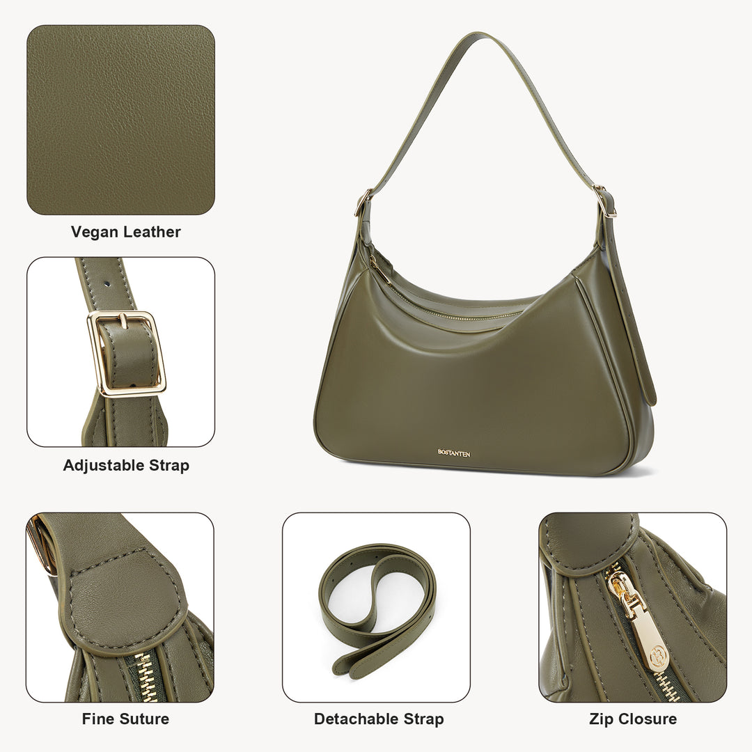 MORAVA Trendy Vegan Leather Hobo Bags