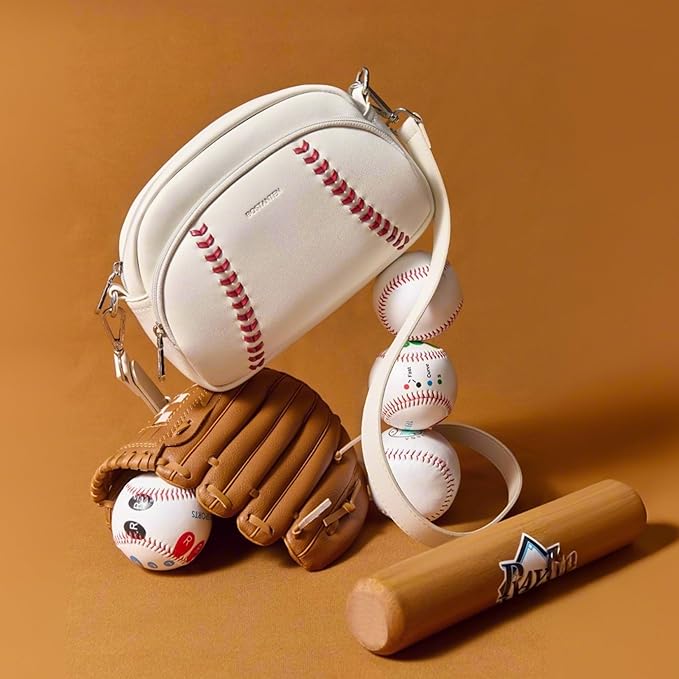 Harper Jones Baseball Stitch Crossbody – Sporty Elegance with a Playful Touch