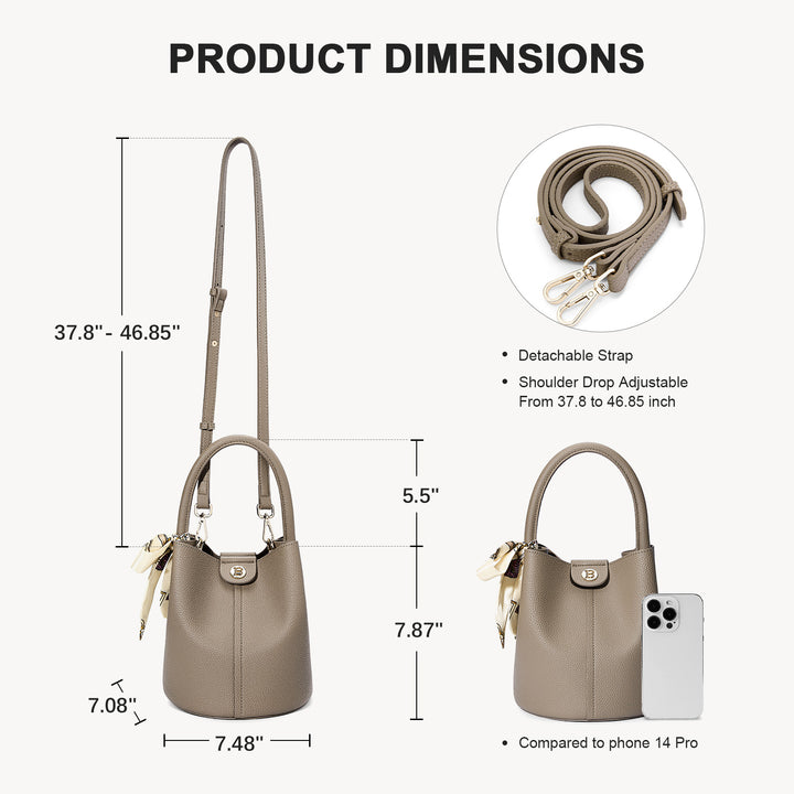 Harper Jones Bucket Bag – Chic Elegance with Versatile Style