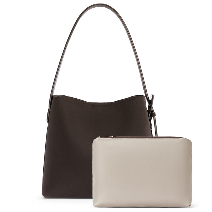 Lotty Soft Leather Chic Bucket Bag