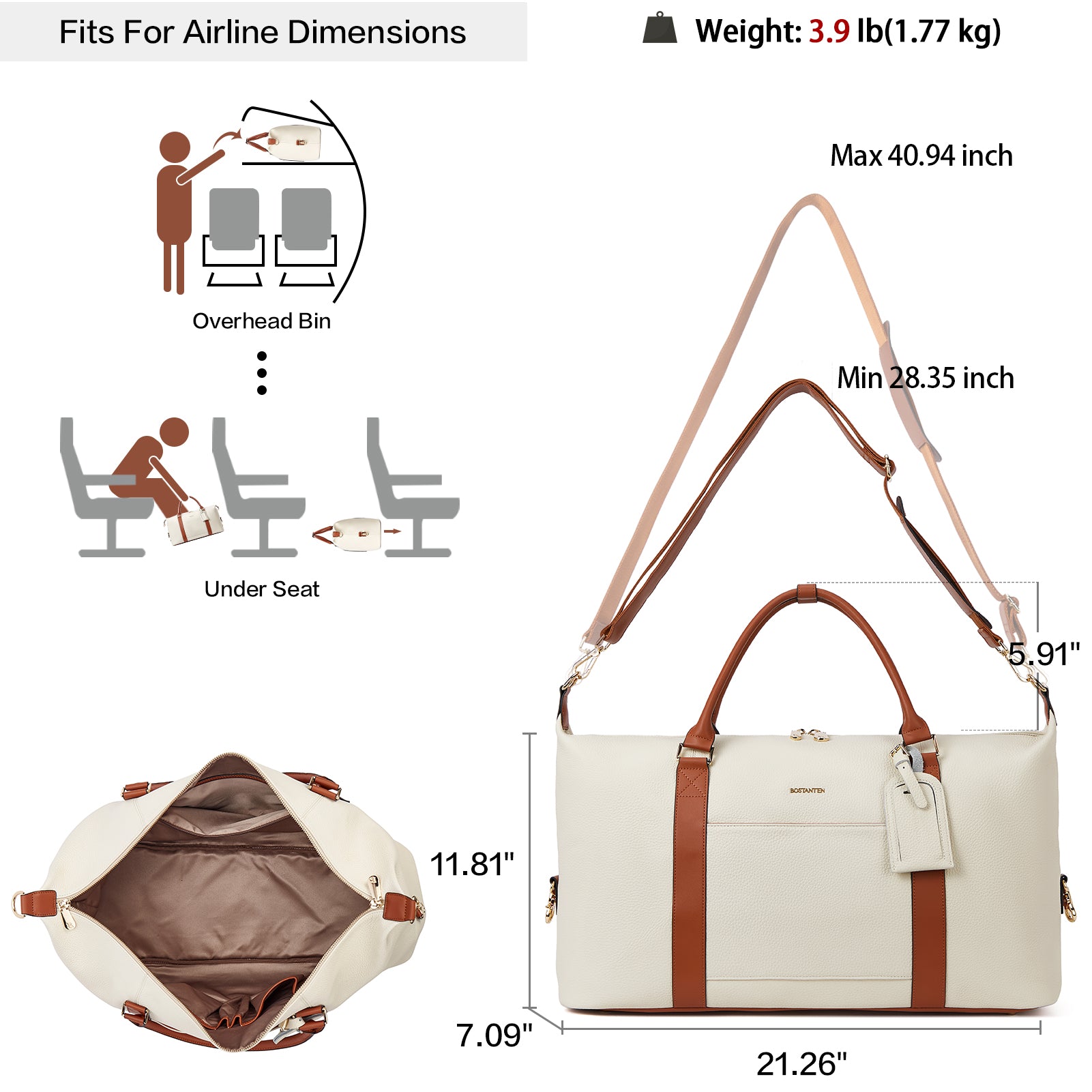 Judea Travel Tote Bags for Women with iPad Compartment | Bostanten ...