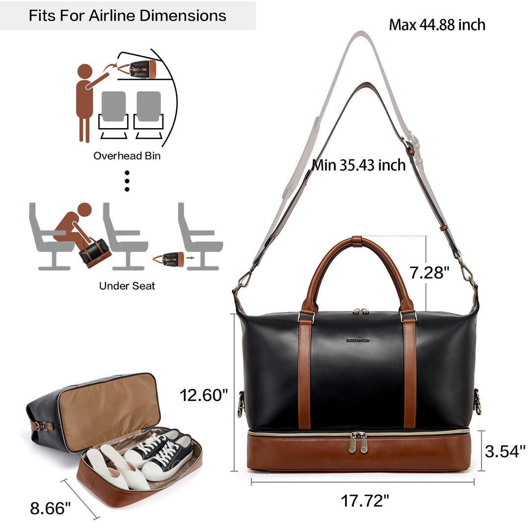 Judea Leather Weekender Bag