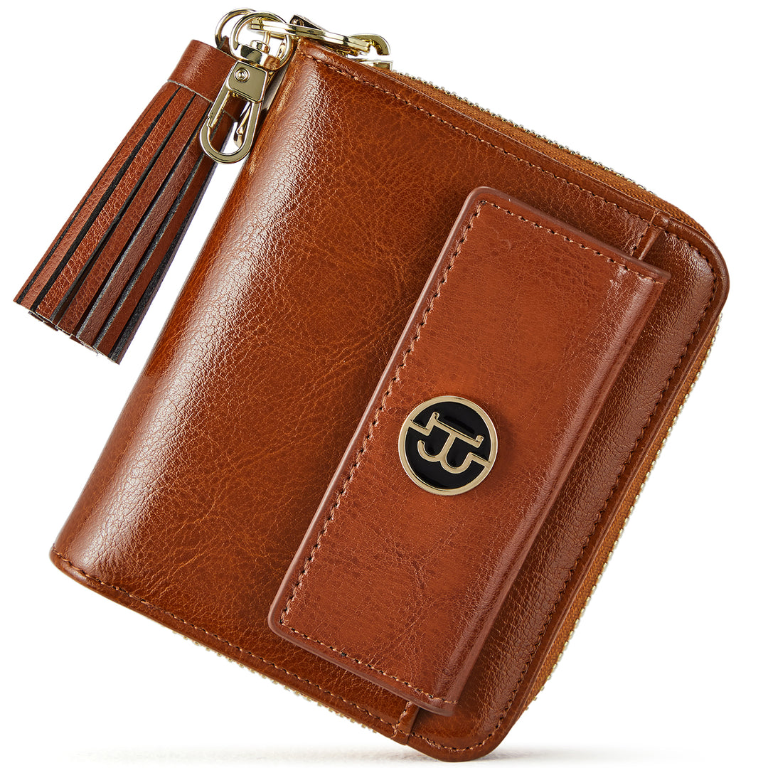 Lomy Small Coin & Card Purse With Tassel — Cowhide - BOSTANTEN