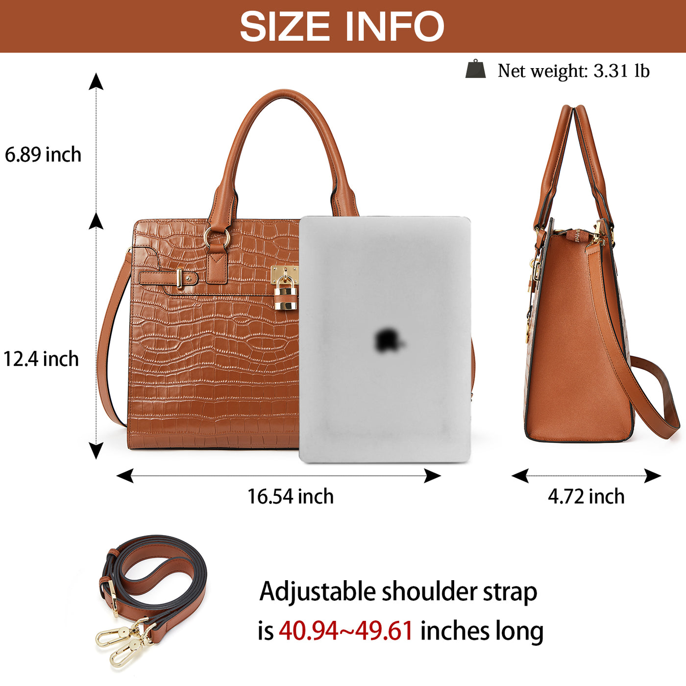 BOSTANTEN Briefcase for Women 15.6 inch Leather Laptop Bag Vintage Slim  Lawyer Business Bag Stylish Work Purse