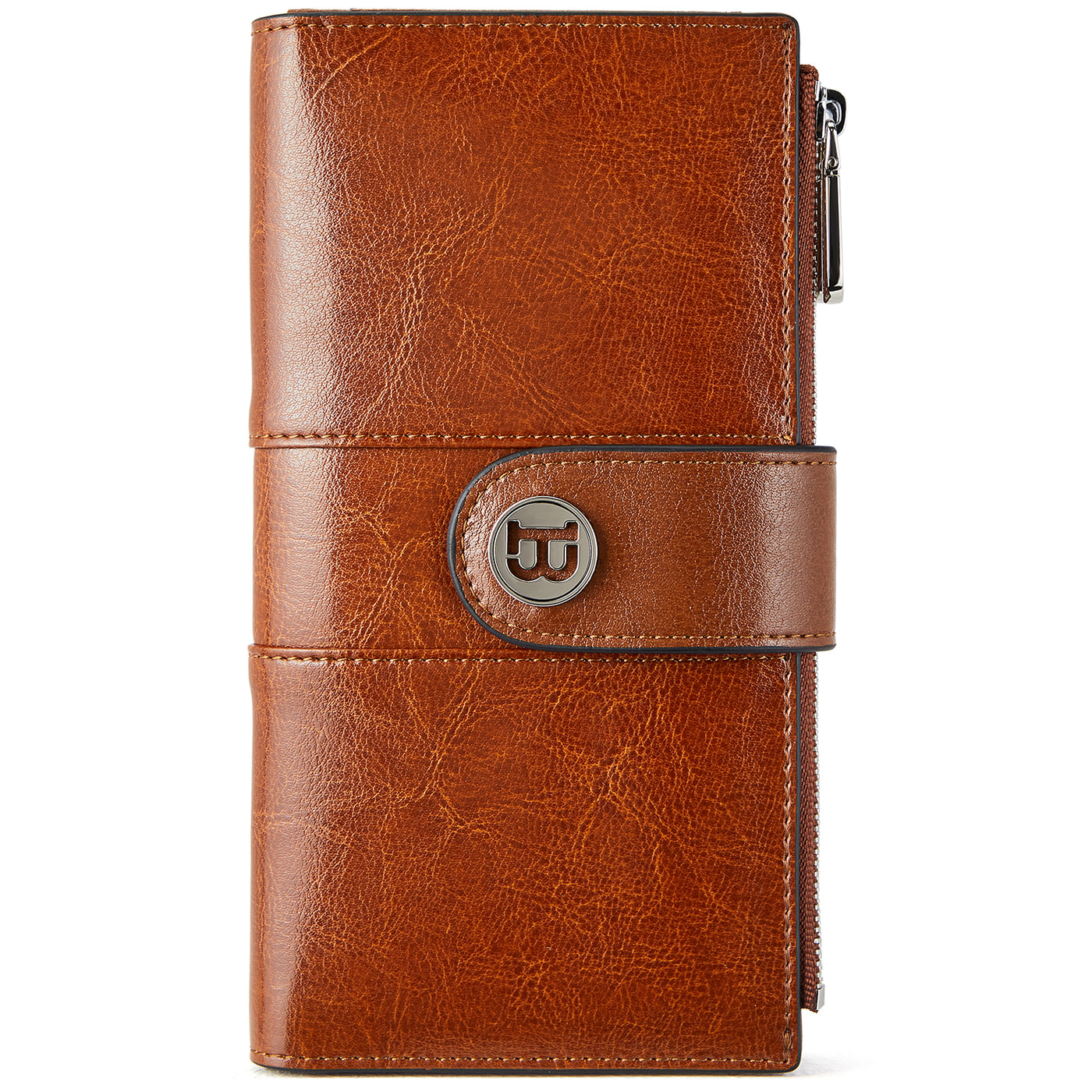 New Stone Mountain Wallet & Checkbook Purse Bag Genuine Leather Tan 2 Piece  Set