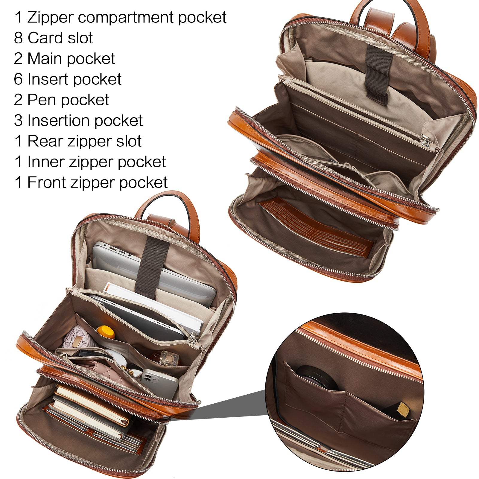 Samsonite Shoulder Bag Brown Leather Purse w/ Wallet Business Laptop  Messenger | eBay