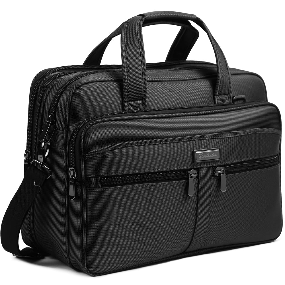Designer Mens Black Briefcases Luxury Nylon Crossbody Shoulder