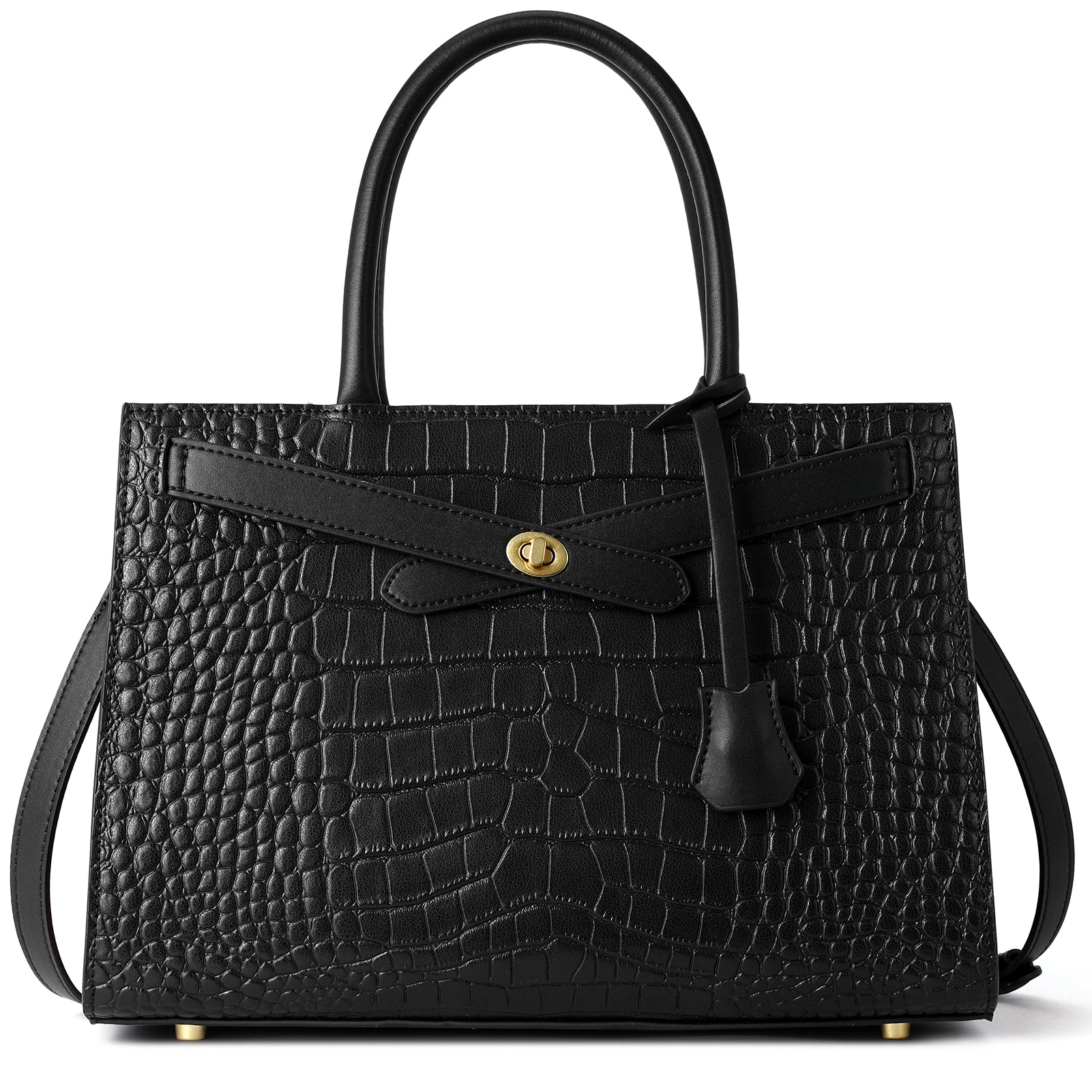 Buy MIRAGGIO Adia Satchel Handbag for Women with Sling/Crossbody Bag - Black  online