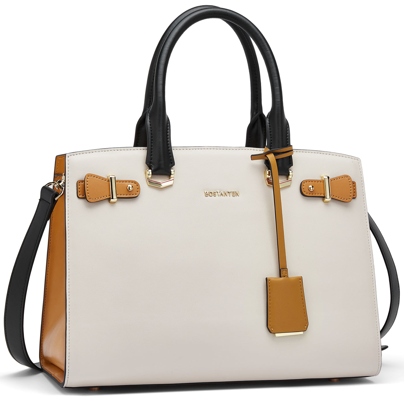 Brown Leather Handbag Cross Bag Gift for Her Accordion Bag 