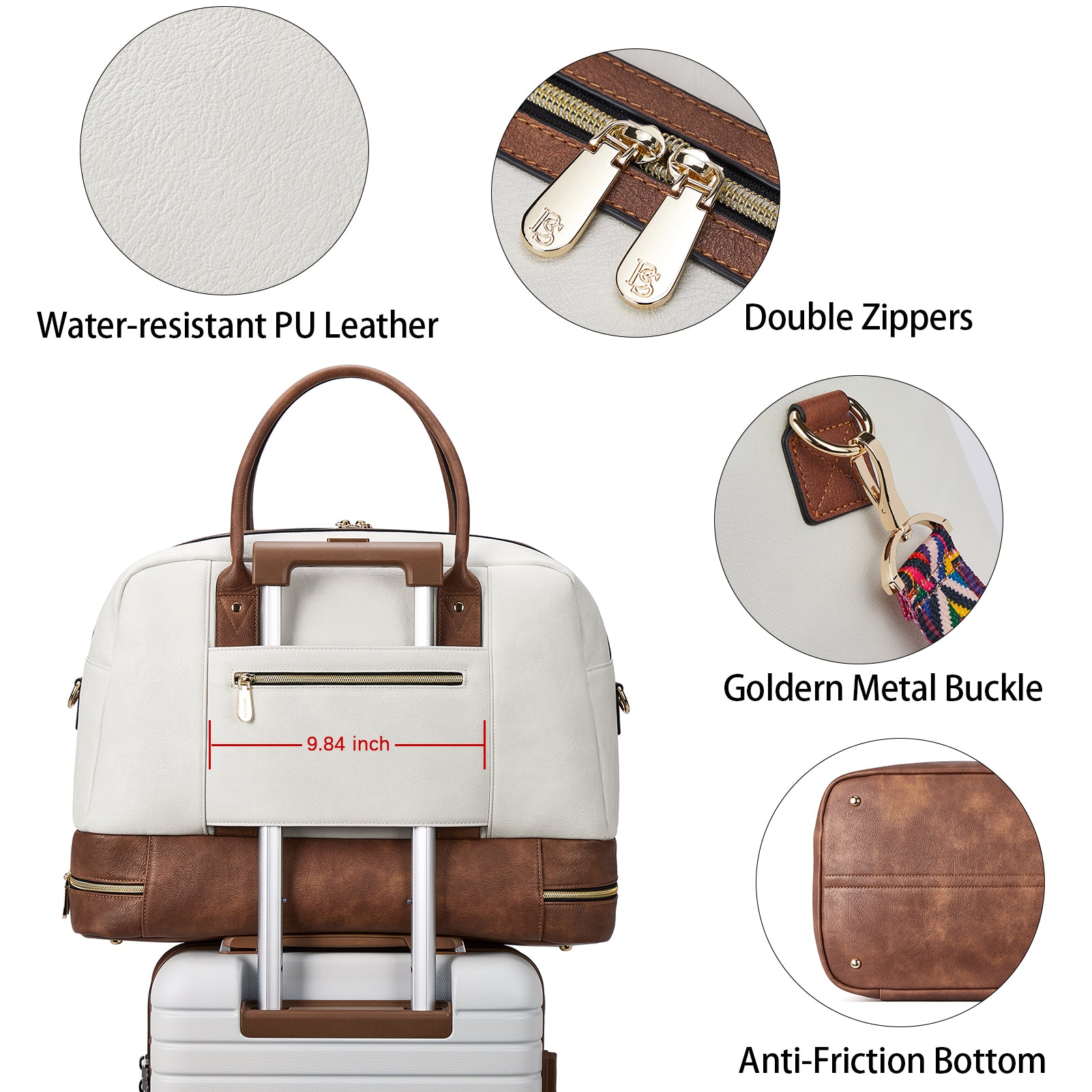 Women's cheap leather luggage