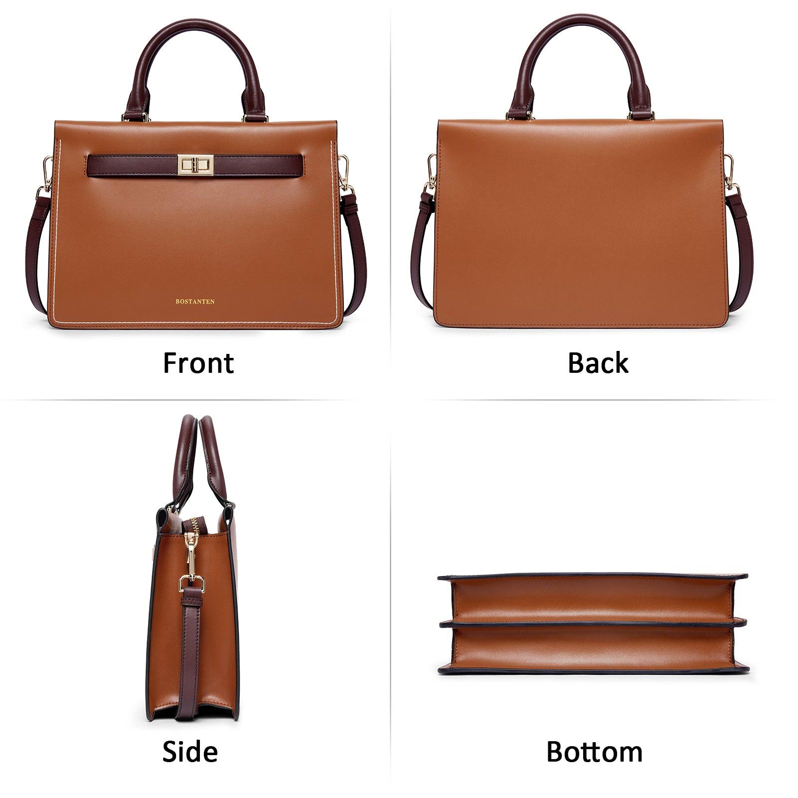 Shop Bostanten Formal Leather Briefcase Shoul – Luggage Factory