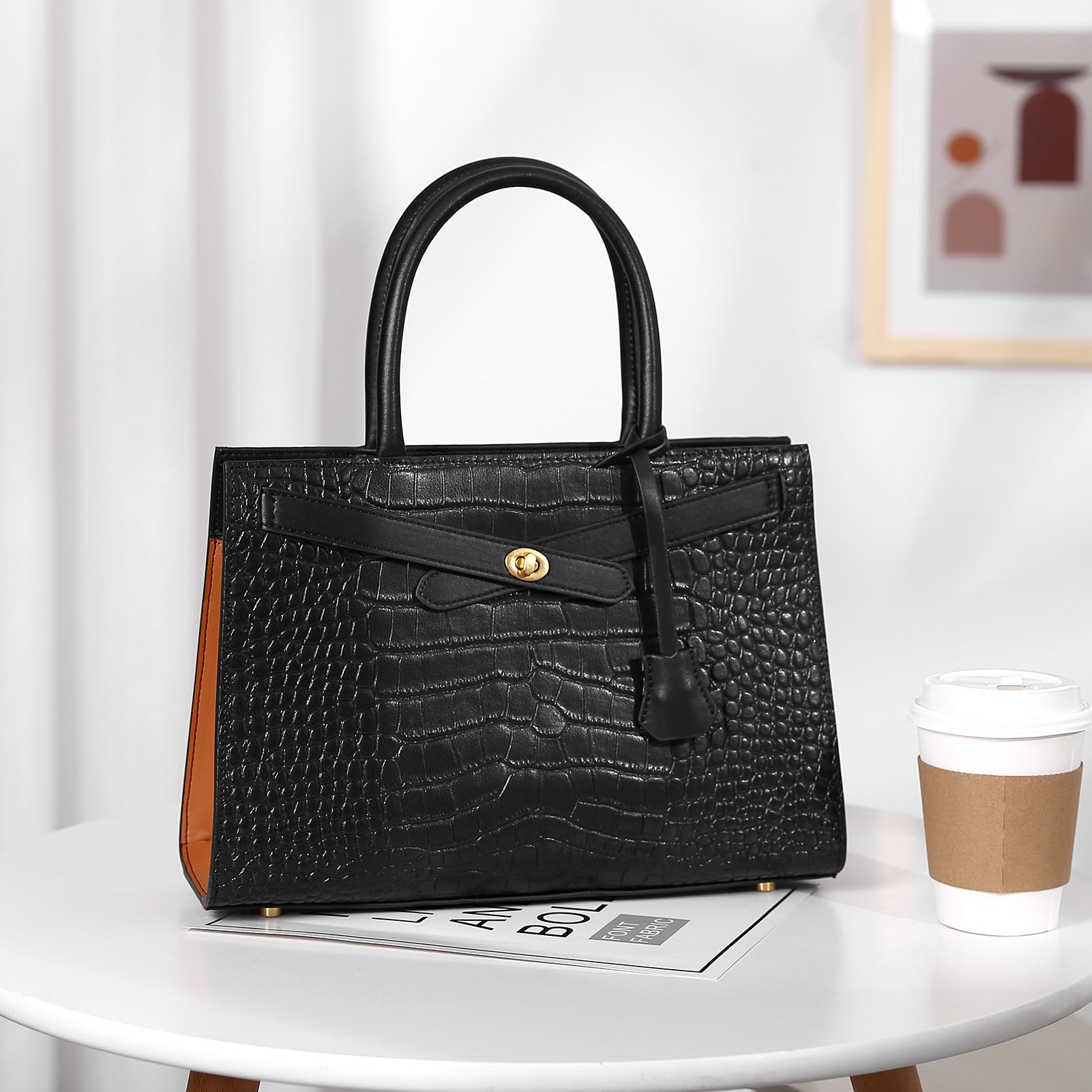 BOSTANTEN Leather Handbags for Women Fashion Satchel Purses Top Handle